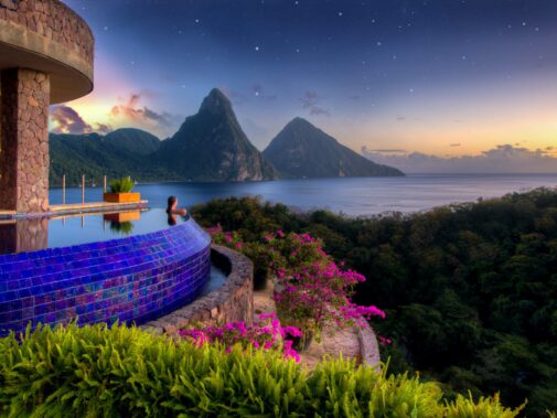 pool view-jade mountain st. lucia