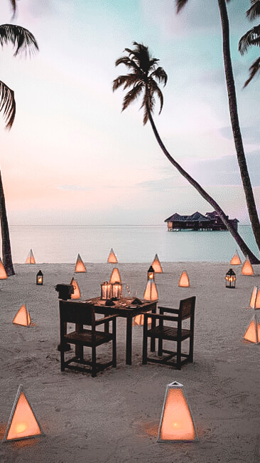 romantic dinner location maldives-gili lankanfushi maldives