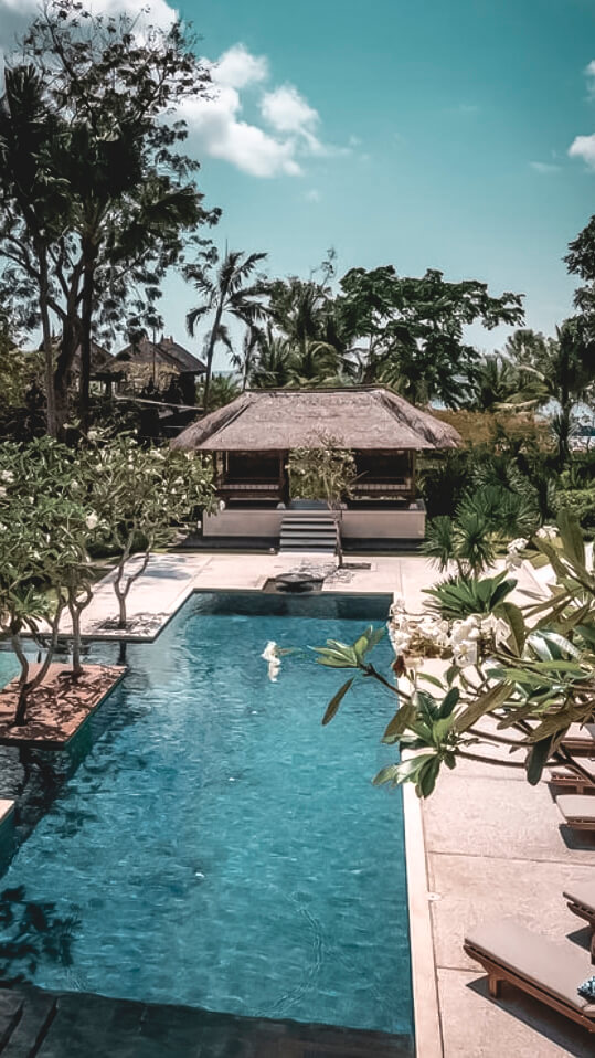 terrace with pool-four seasons resort bali jimbaran bay