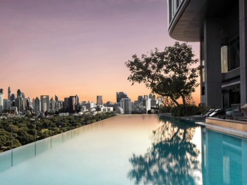 sunset view infinity pool-sofitel bangkok
