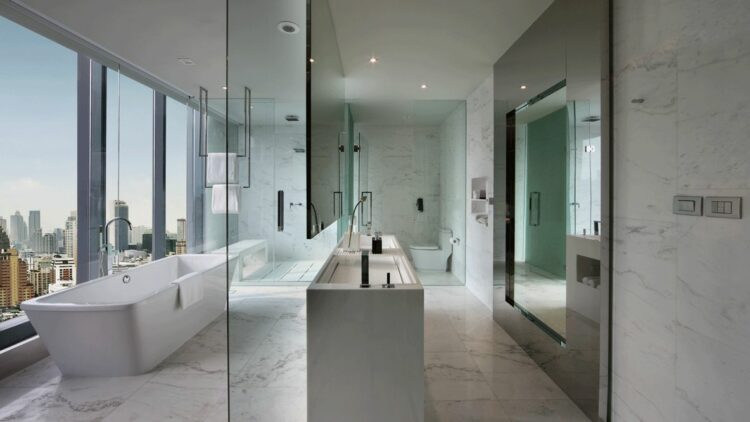 marble bathroom suite-sofitel bangkok