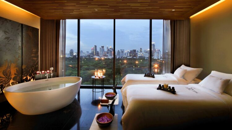suite spa bathtub-sofitel bangkok