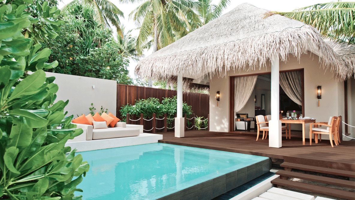 beach villa with pool-ayada maldives