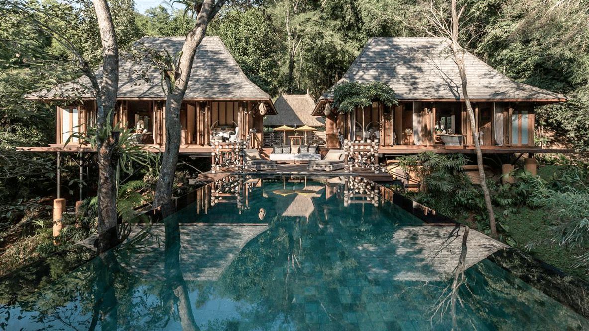 explorers lodge villa-four seasons tented camp golden triangle thailand