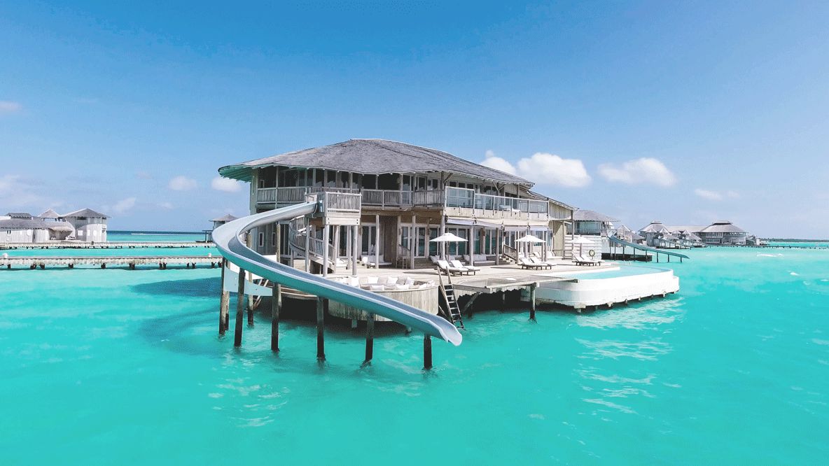villa with ocean slide-soneva jani maldives