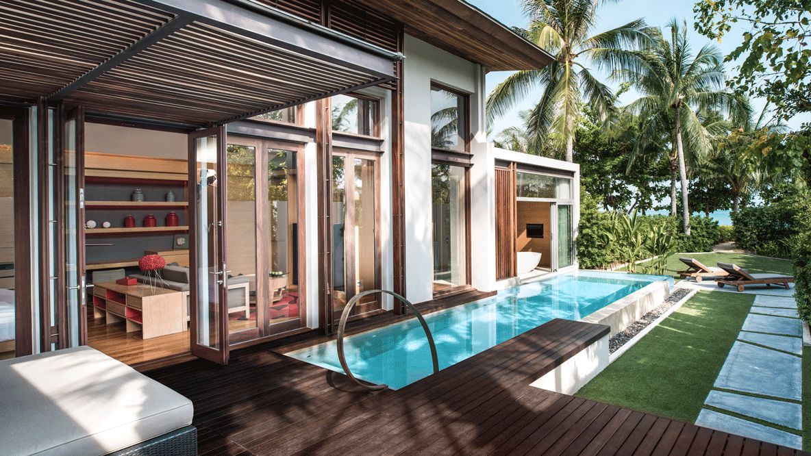 modern beach villa-w koh samui thailand