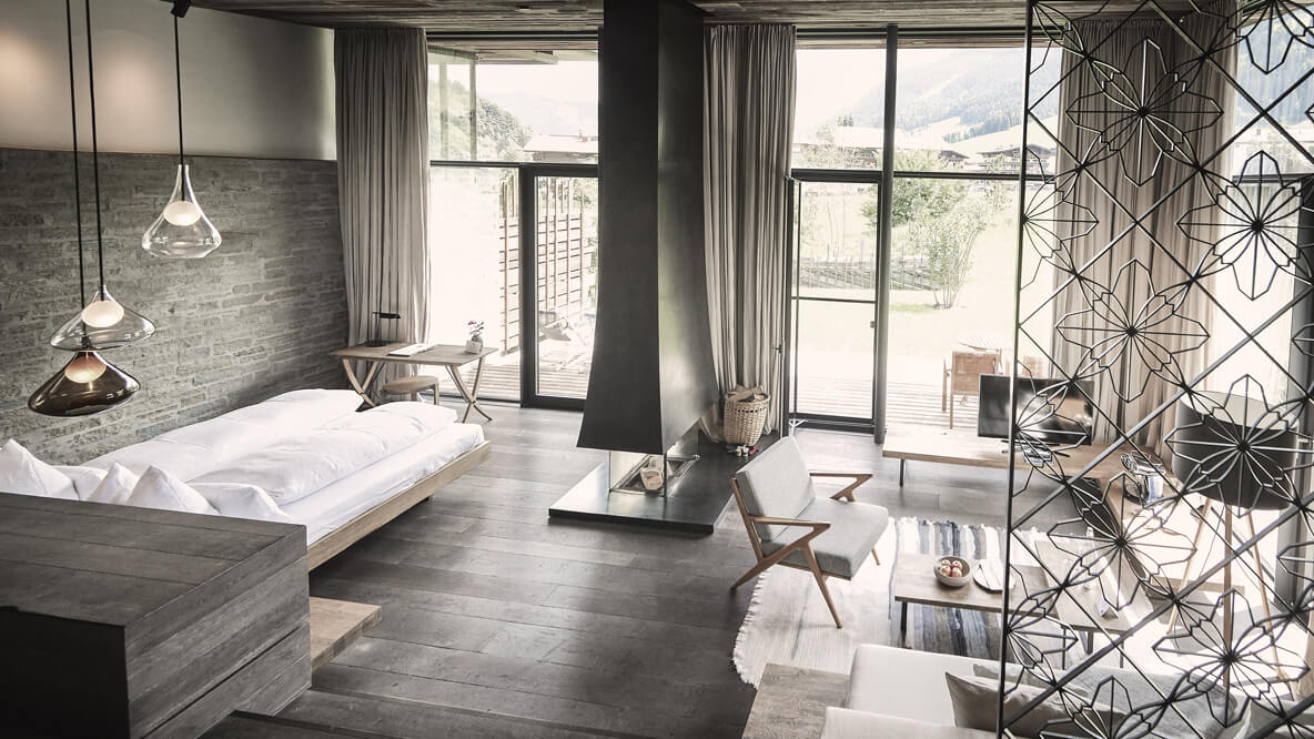 cozy modern bedroom suite-wiesergut austria