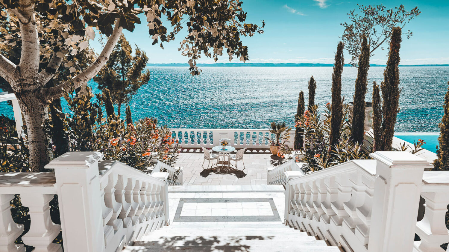 restaurant terrace with a view-the danai beach resort greece