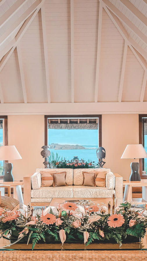 royal villa living room view-the oberoi beach resort mauritius
