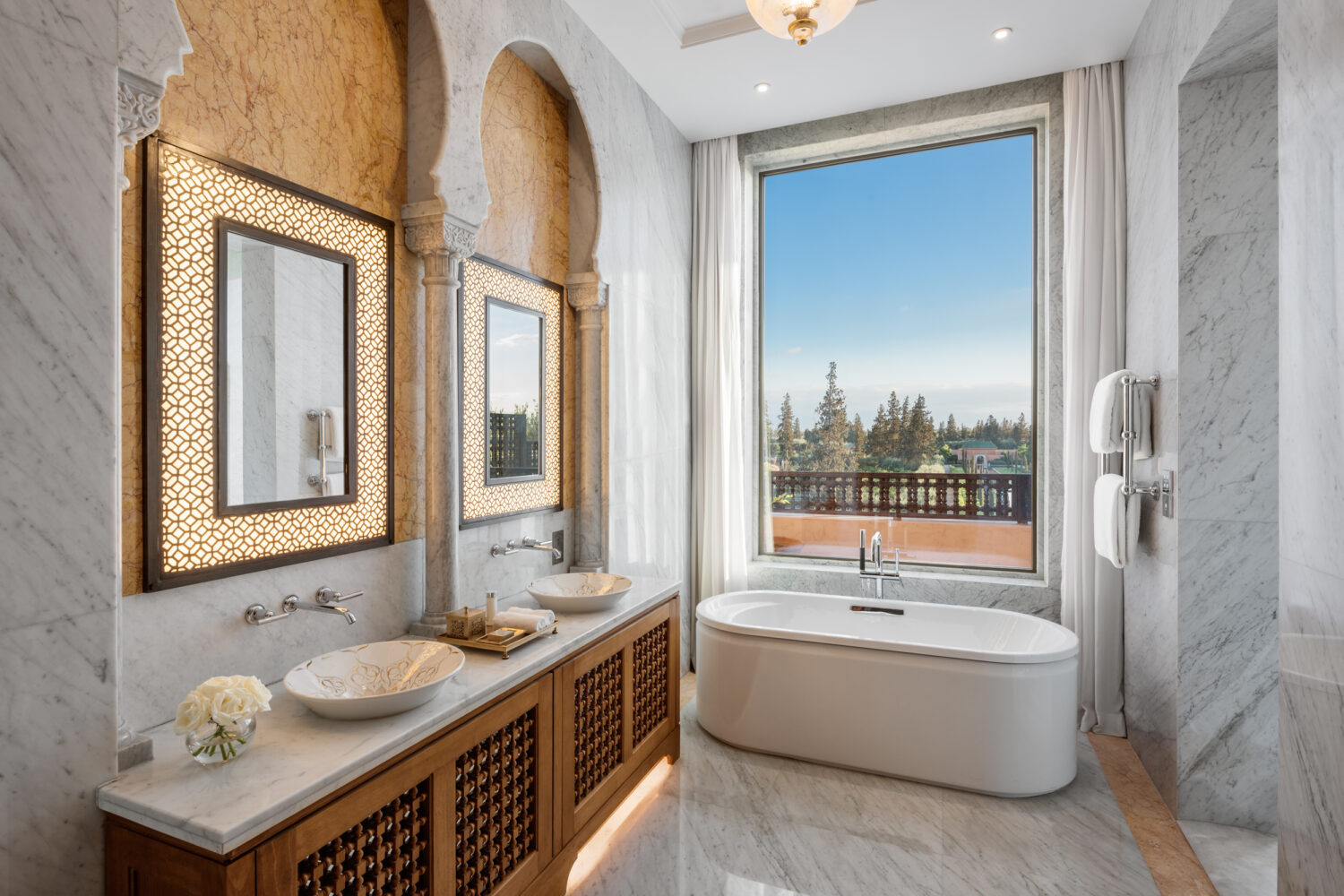 moroccan bathroom design-the oberoi marrakech