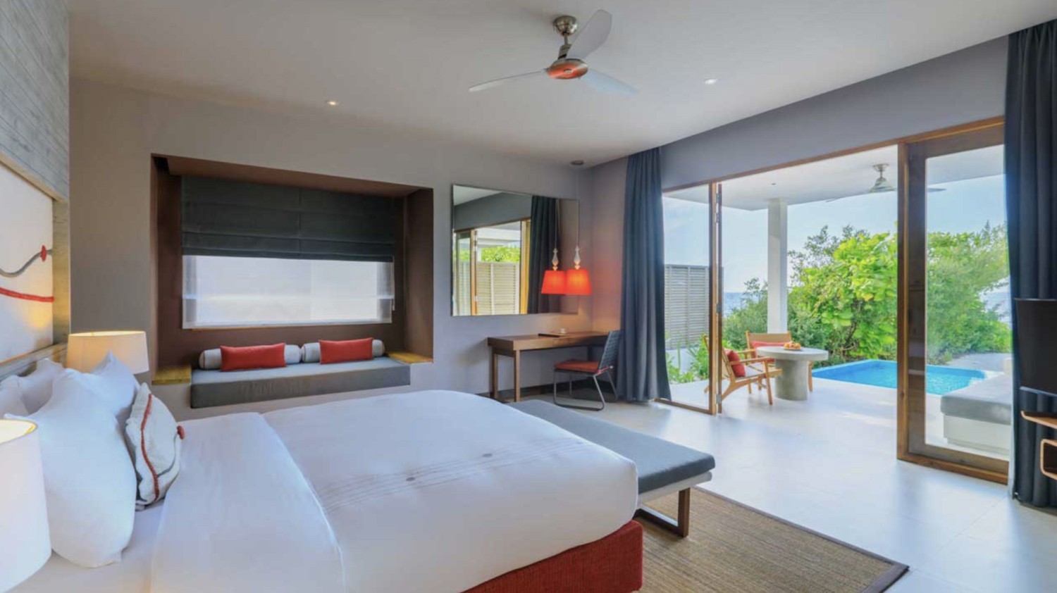 bedroom beach villa-dhigali maldives