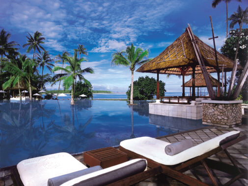 pool with a view-the oberoi beach resort lombok