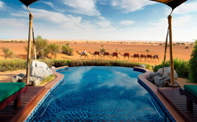 pool view-al maha desert resort