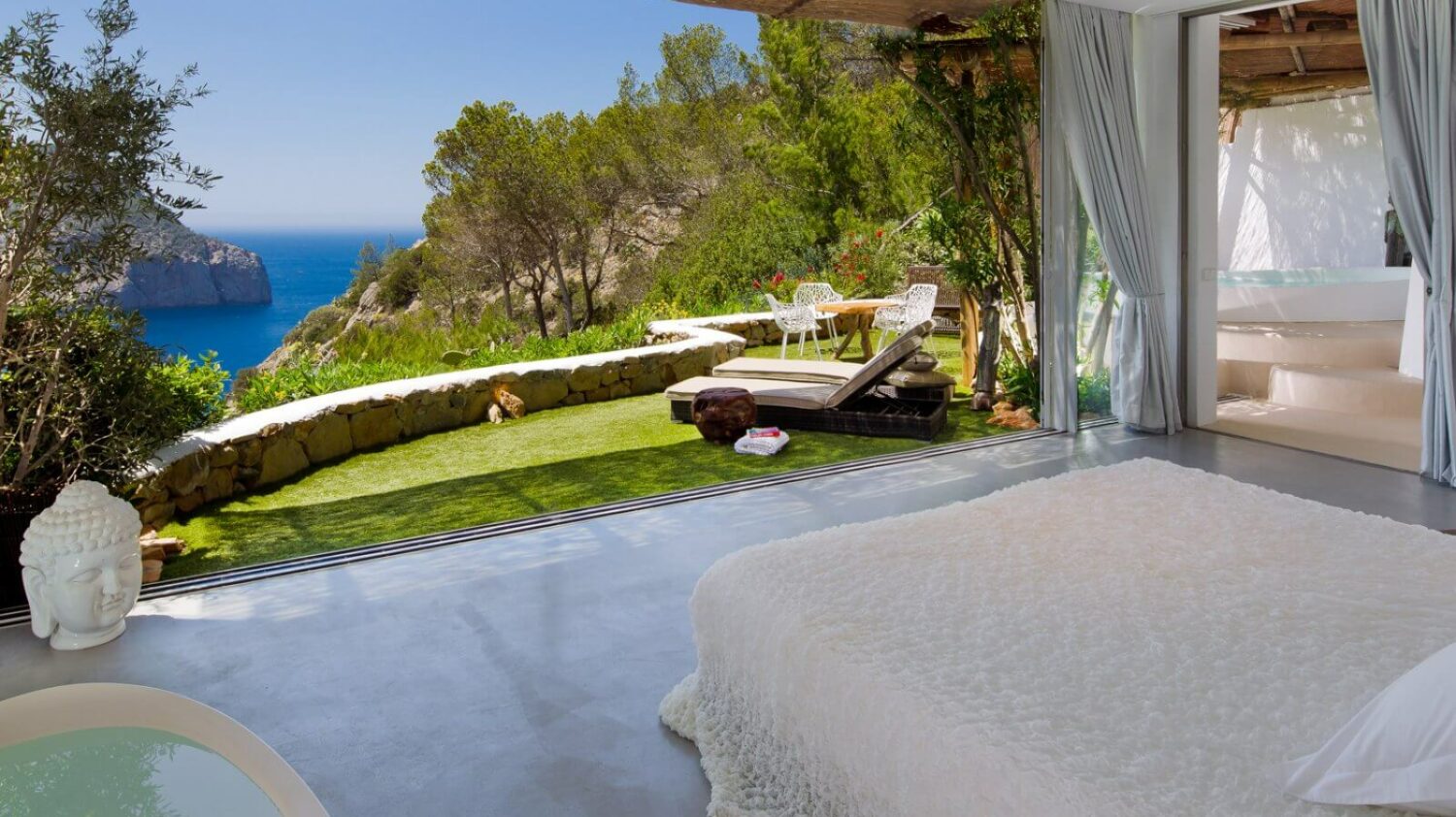 bedroom view-hacienda na xamena ibiza spain