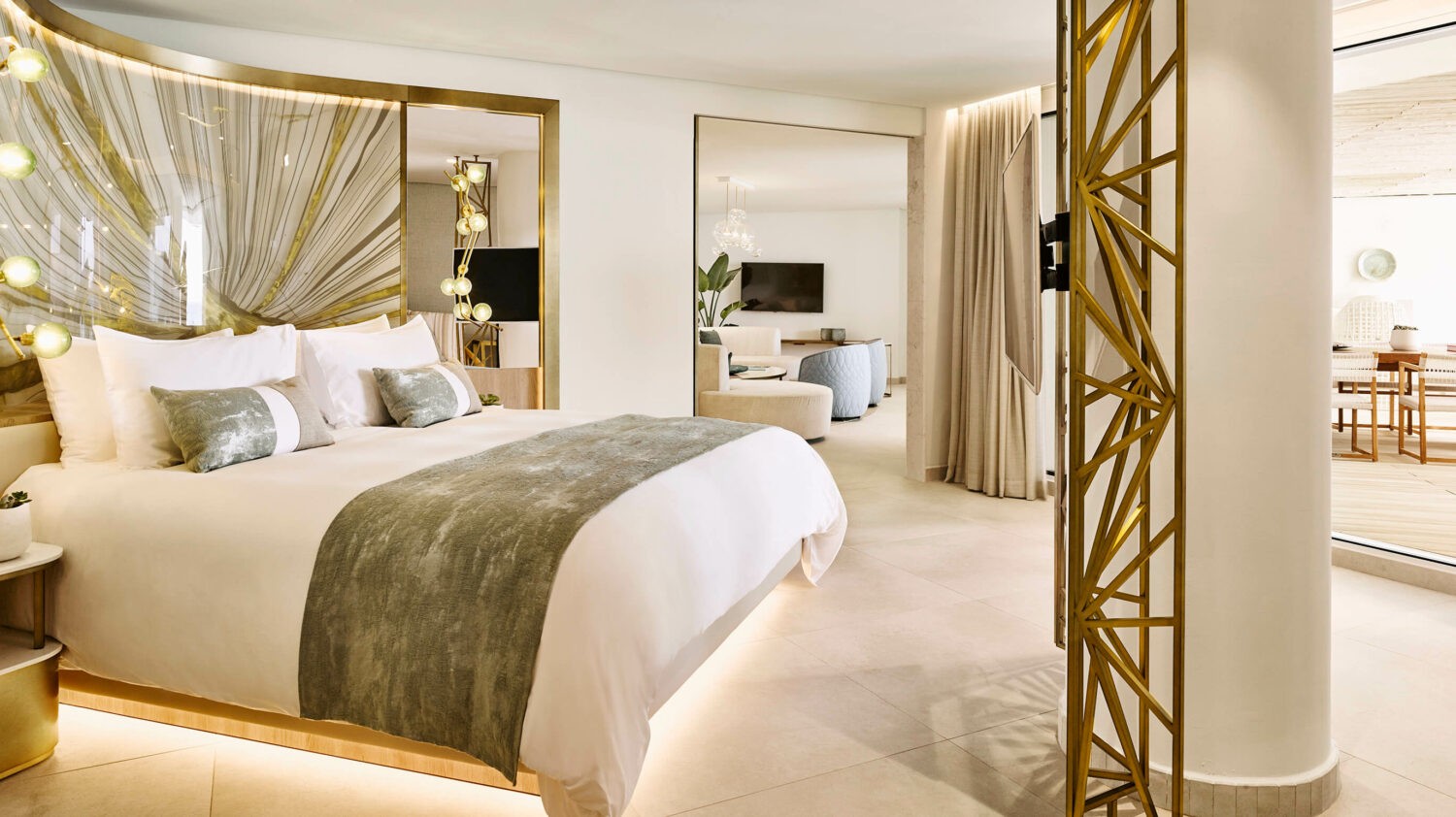 royal suite bedroom-nobu hotel ibiza bay