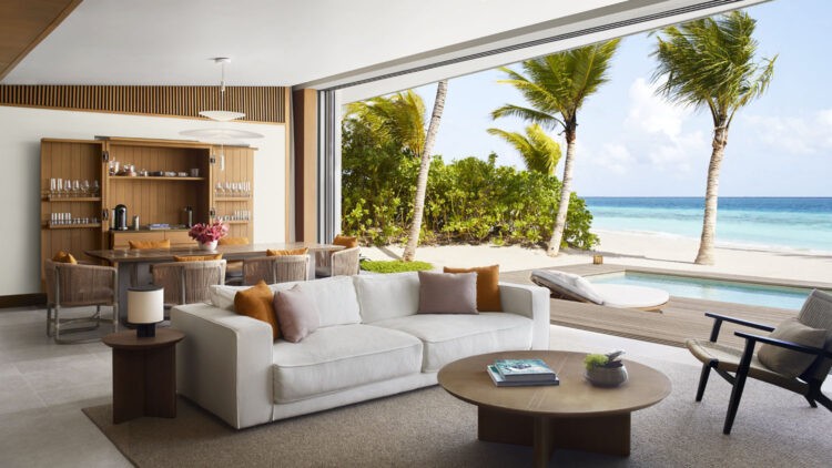 The Ritz-Carlton Maldives, Fari Islands - Two Bedroom - Beach Pool Villa - Living Area